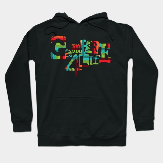 Gamer 4 Life text 10.0 Hoodie by 2 souls